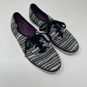 Keds Women's Champion Metallic Woven Stripe Fashion Sneakers Size 7.5 US